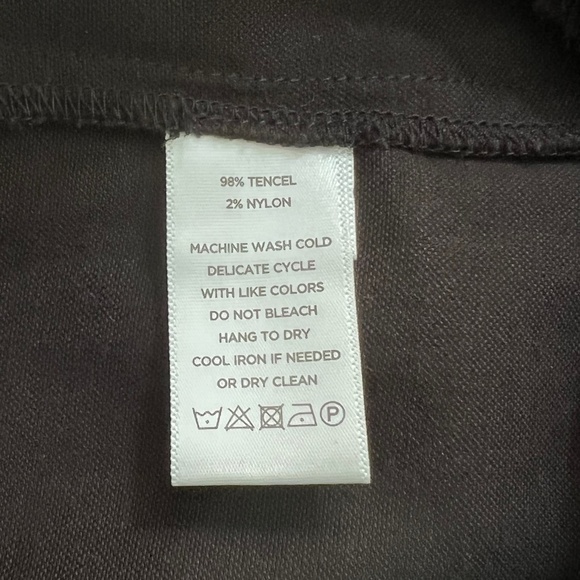 Leo & Sage Size Medium Black V-Neck Sleeveless Jumpsuit POCKETS Wide Leg Cropped - Picture 7 of 8